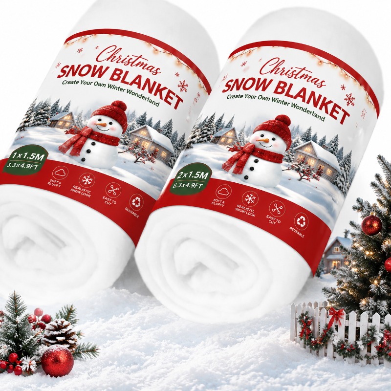 Christmas Throw Blanket - Alfombra de Nieve Artificial, Manta de