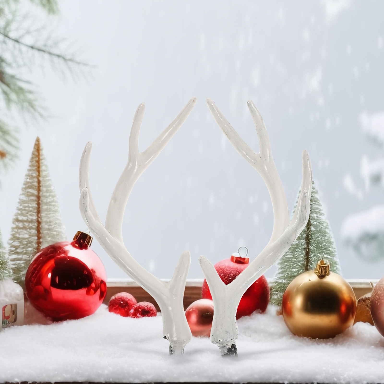 Reindeer Antlers Headband - 1 Par de Astas de Ciervo