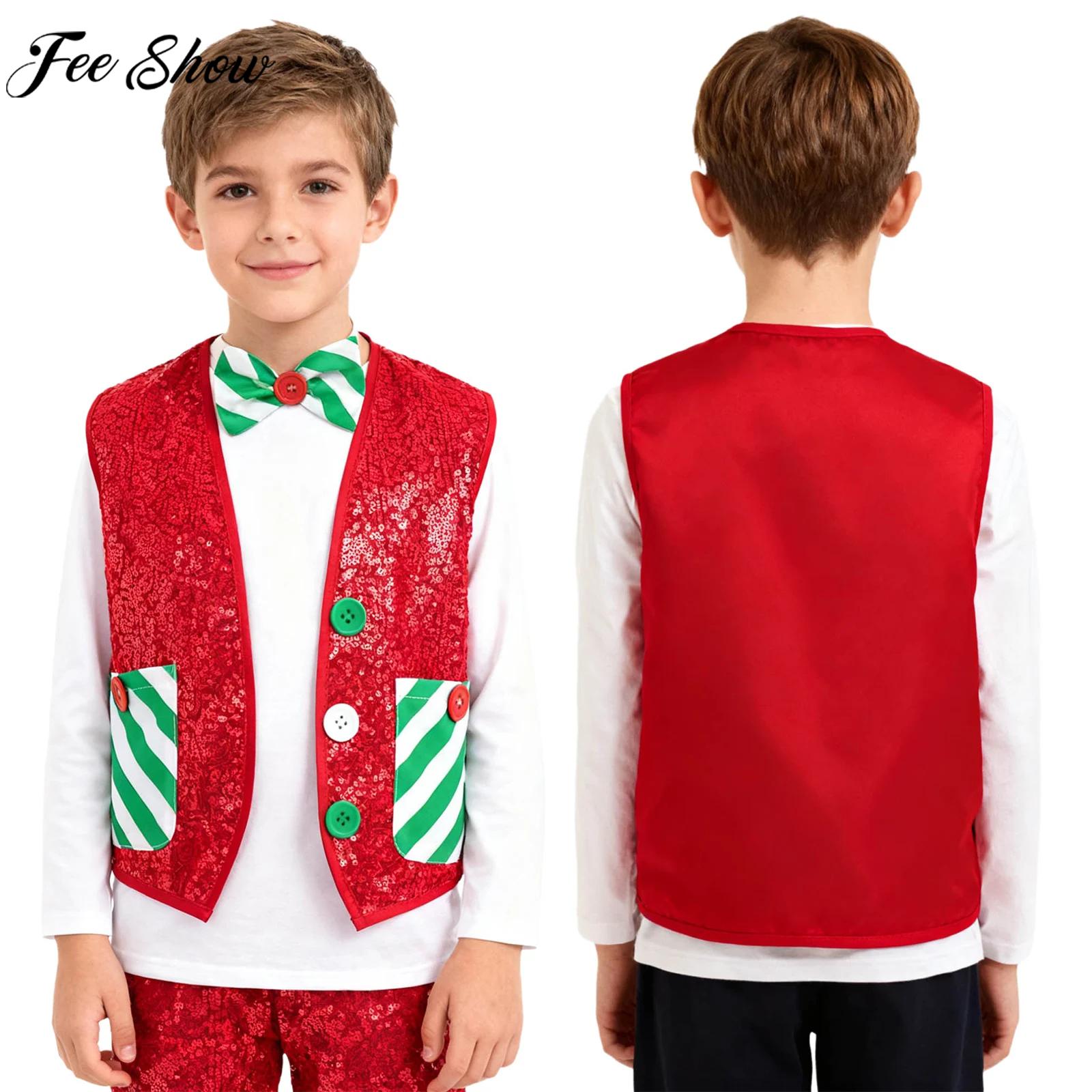 Elf Costume Christmas - Chaleco de Cosplay de elfo de