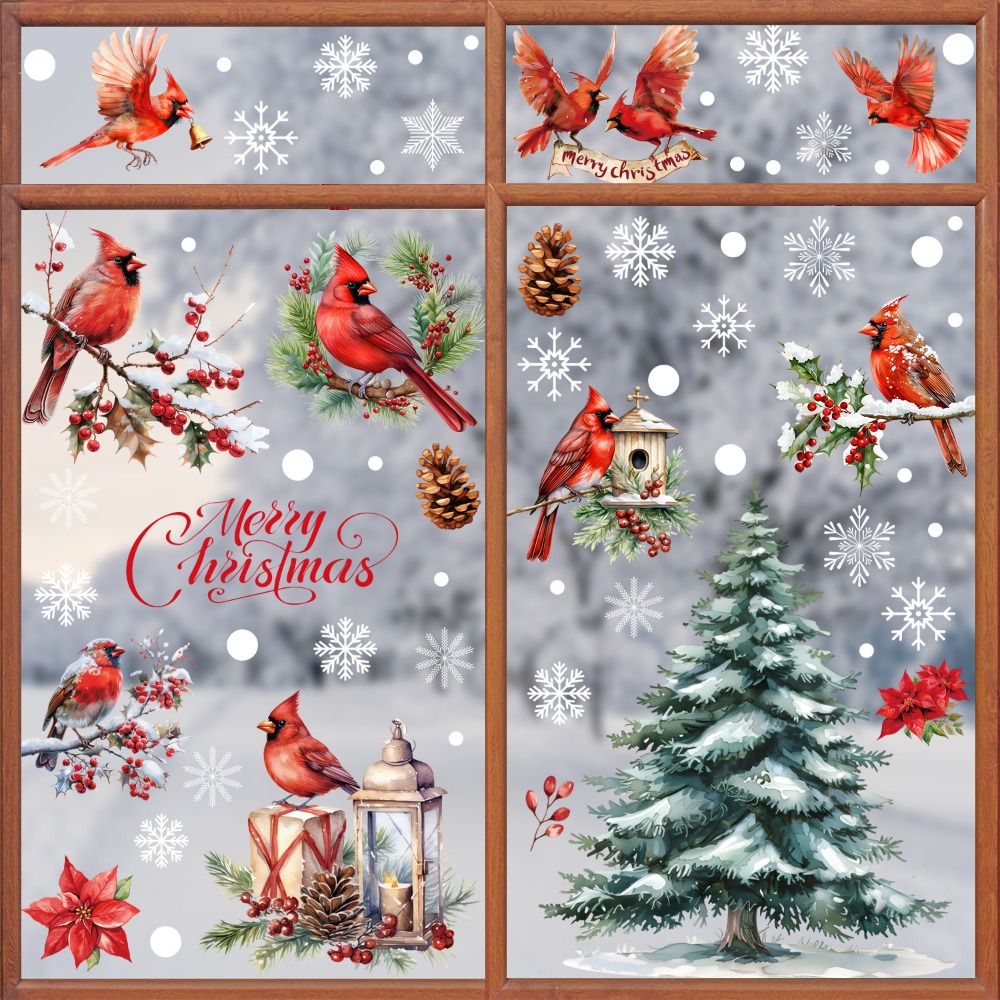 Snowflake Window Decal - 9 pegatinas de vinilo para ventana