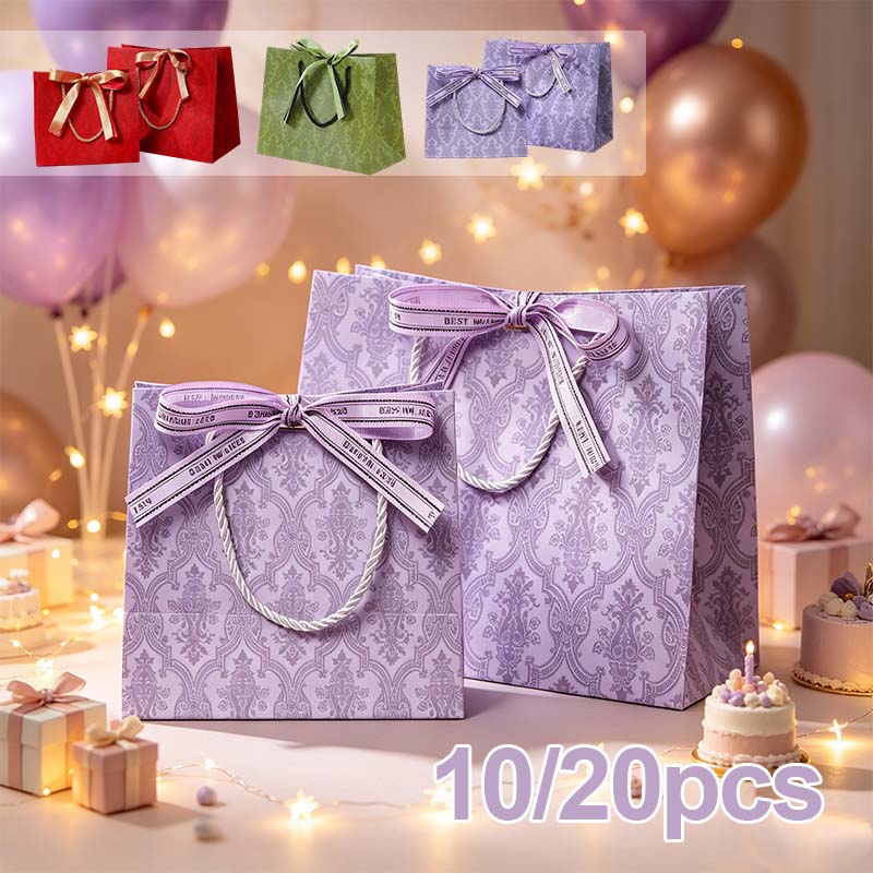 Gift Box Wrap Set - Bolsas de Compras de Cartón Grueso