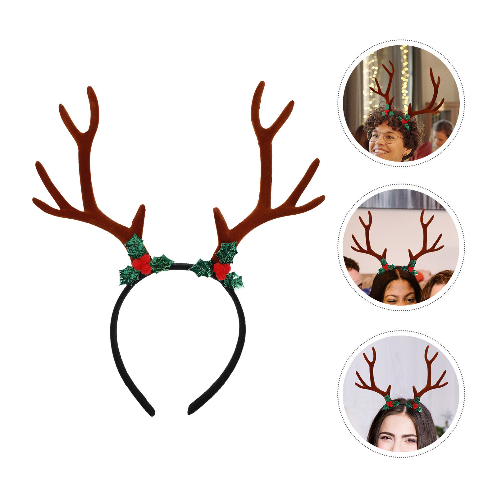 Reindeer Antlers Headband - Diadema Grande con Cuernos de Reno