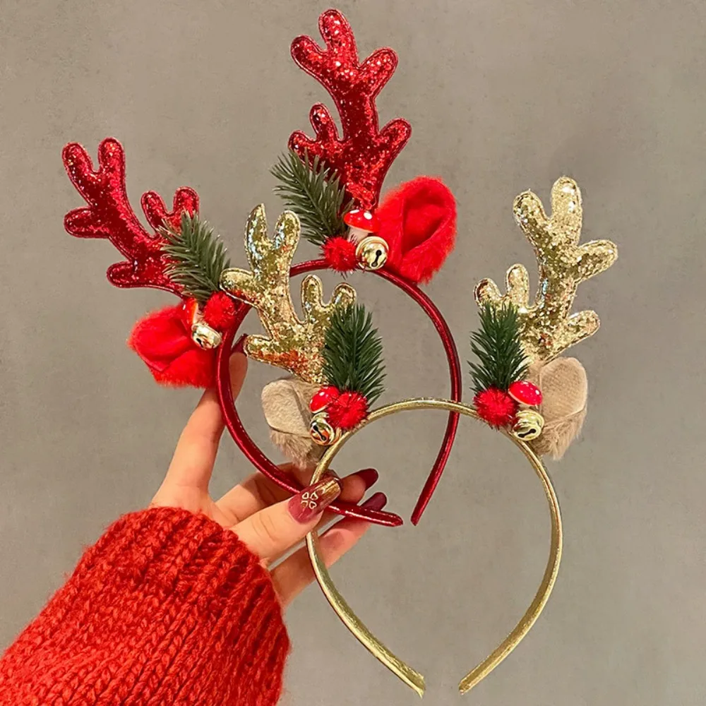 Diadema navideña con astas de  - Reindeer Antlers Headband reseña y precio