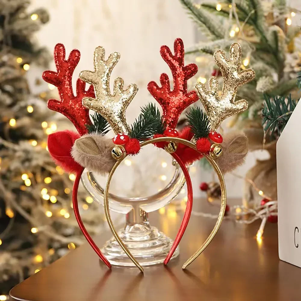 Diadema navideña con astas de  - Reindeer Antlers Headband reseña y precio