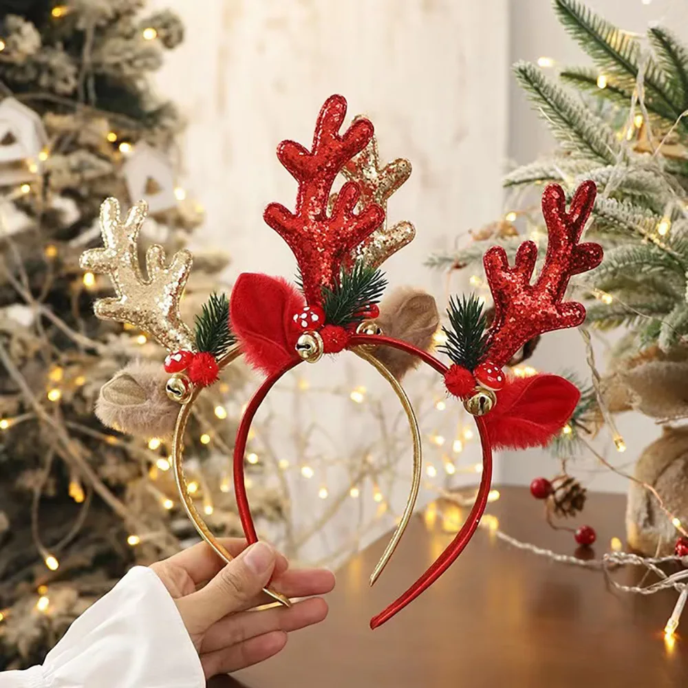 Diadema navideña con astas de  - Reindeer Antlers Headband reseña y precio