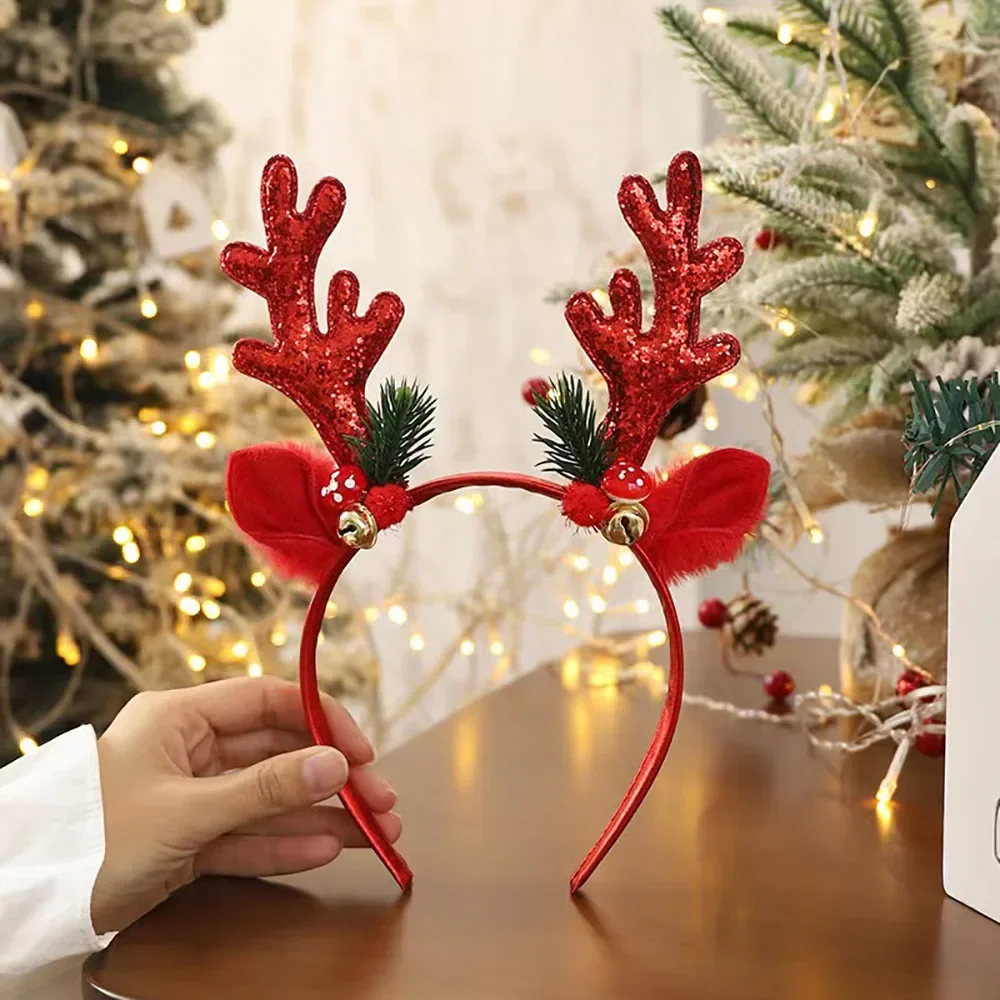 Diadema navideña con astas de  - Reindeer Antlers Headband reseña y precio