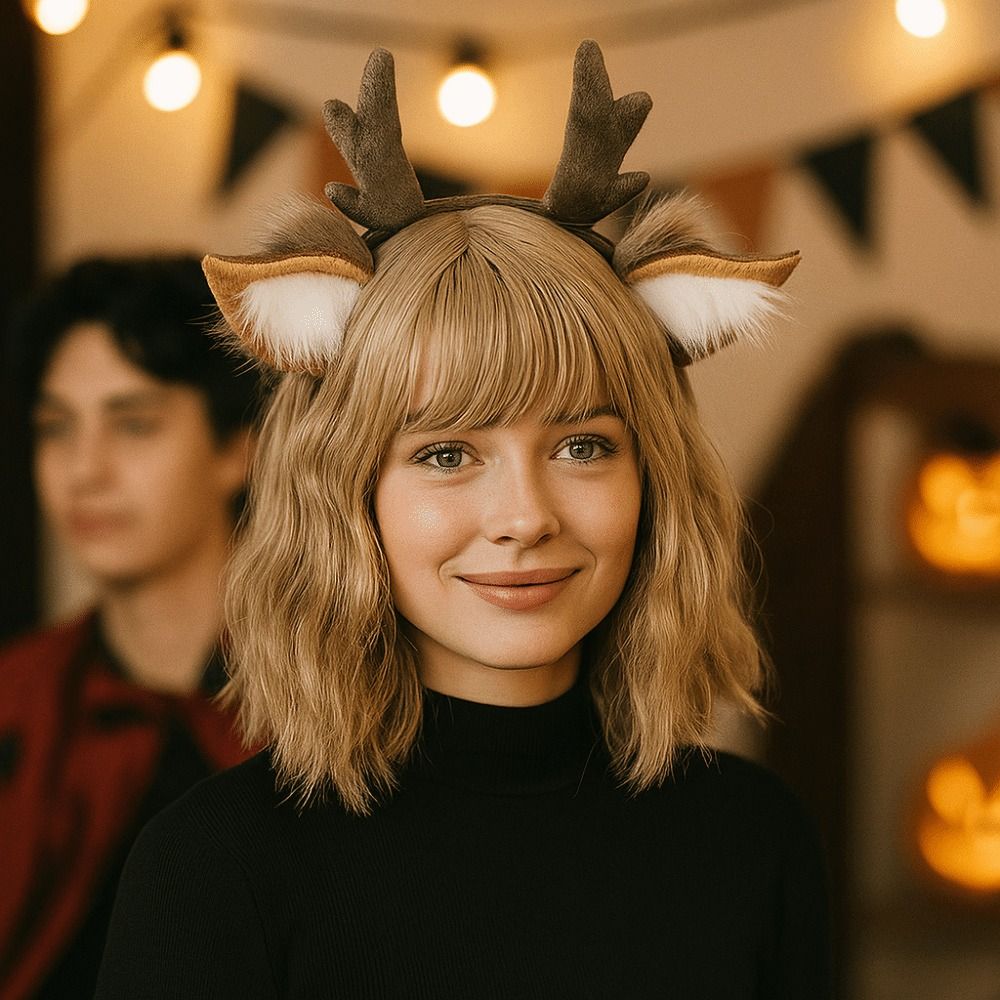 Diadema Unisex con orejas de c - Reindeer Antlers Headband reseña y precio