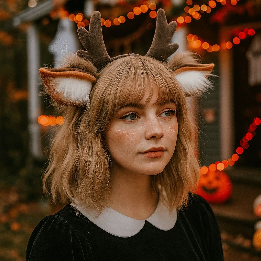 Diadema Unisex con orejas de c - Reindeer Antlers Headband reseña y precio