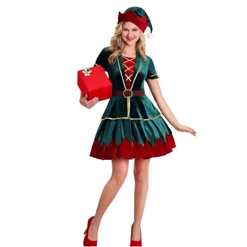 Disfraz de Papá Noel de Navida - Elf Costume Christmas reseña y precio
