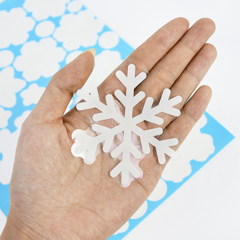 Pegatina navideña de copo de n - Snowflake Window Decal reseña y precio