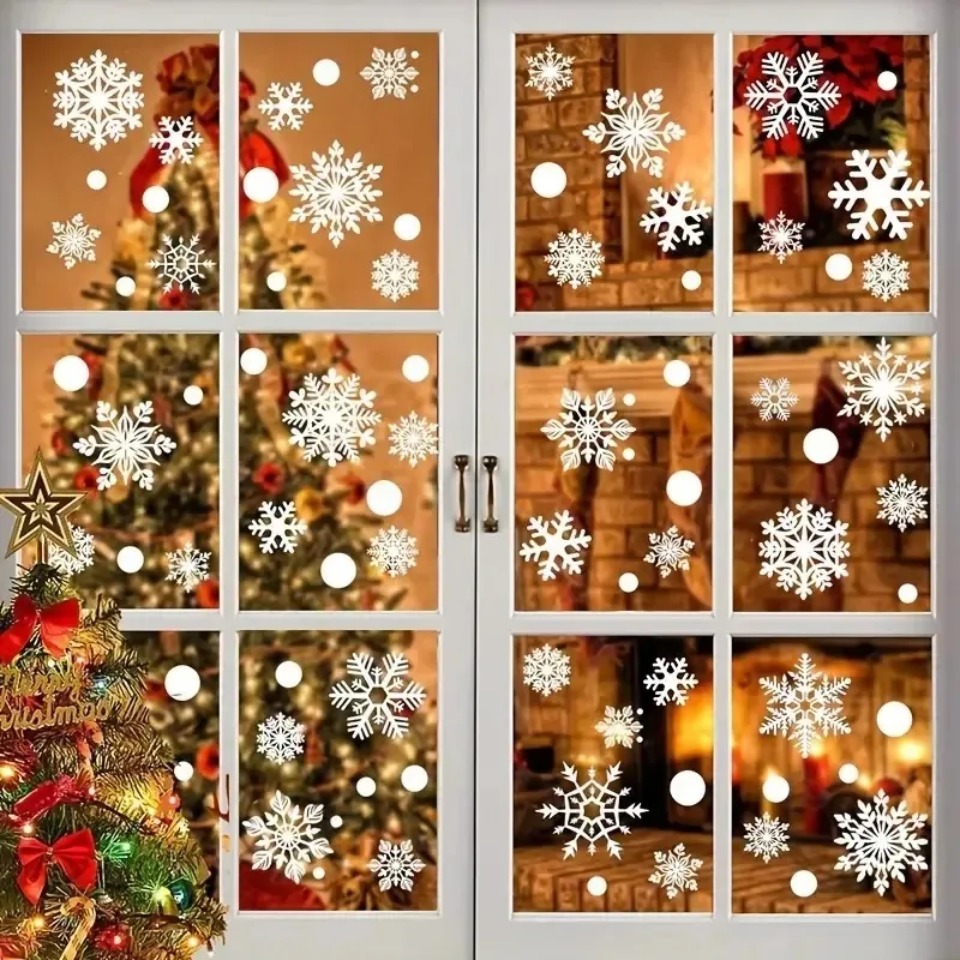 1 Juego de pegatinas para vent - Snowflake Window Decal reseña y precio