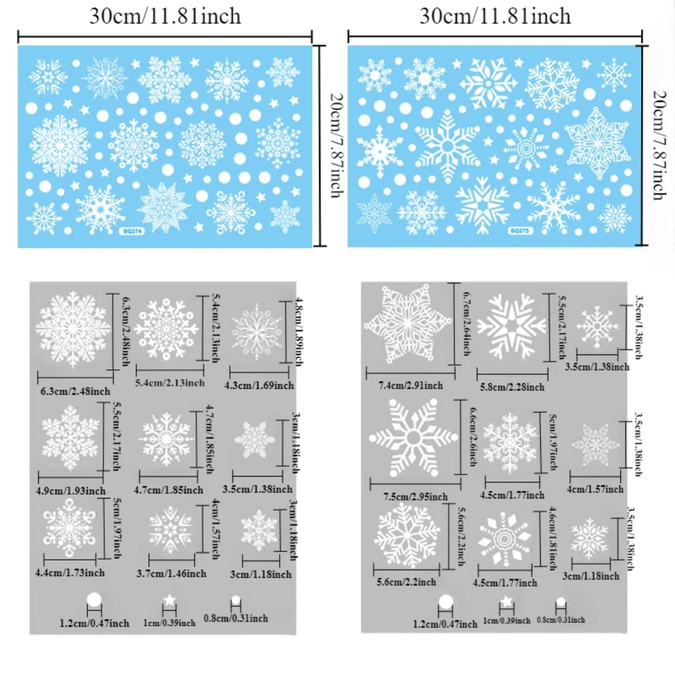 1 Juego de pegatinas para vent - Snowflake Window Decal reseña y precio