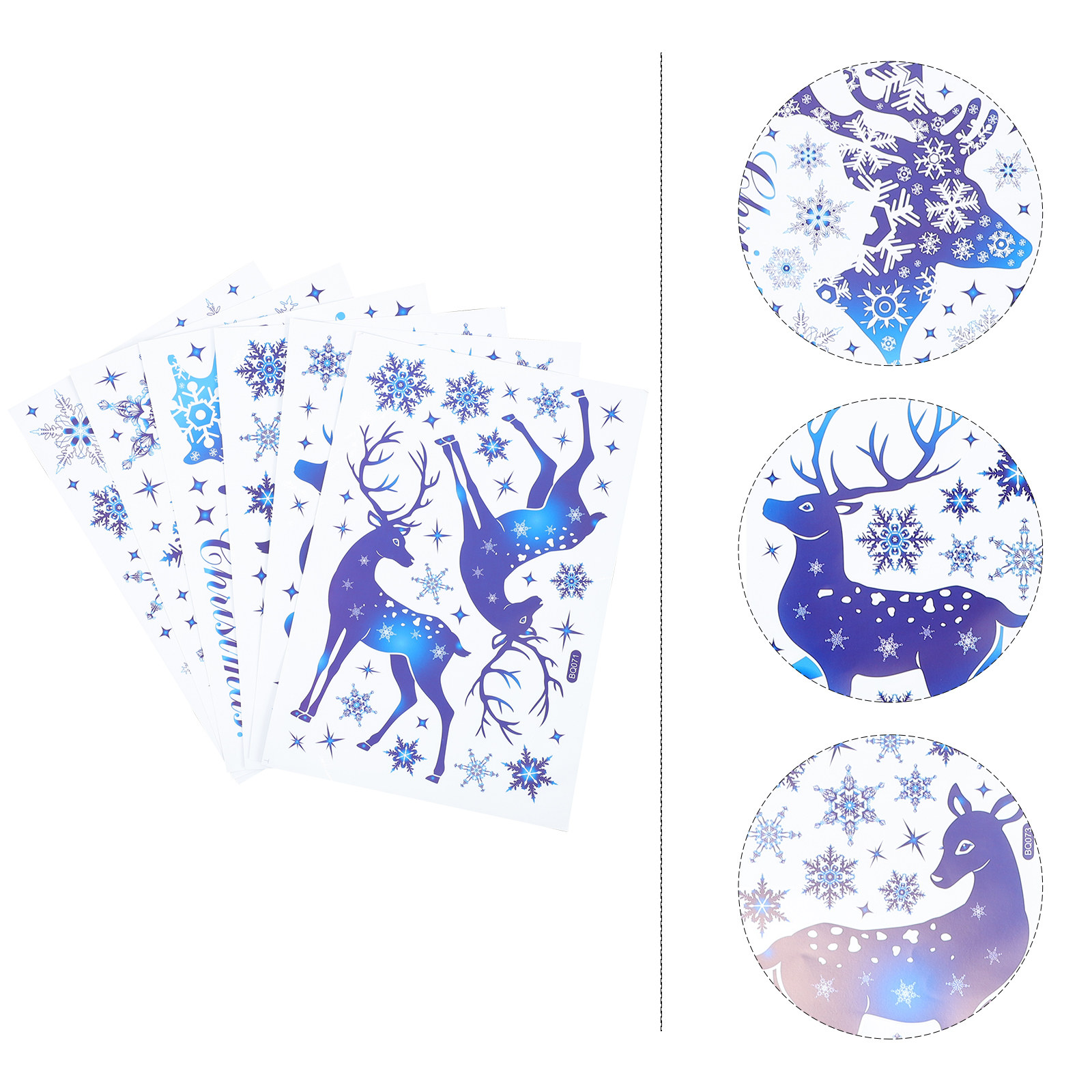 6 Hojas de Adhesivos Decorativ - Snowflake Window Decal reseña y precio