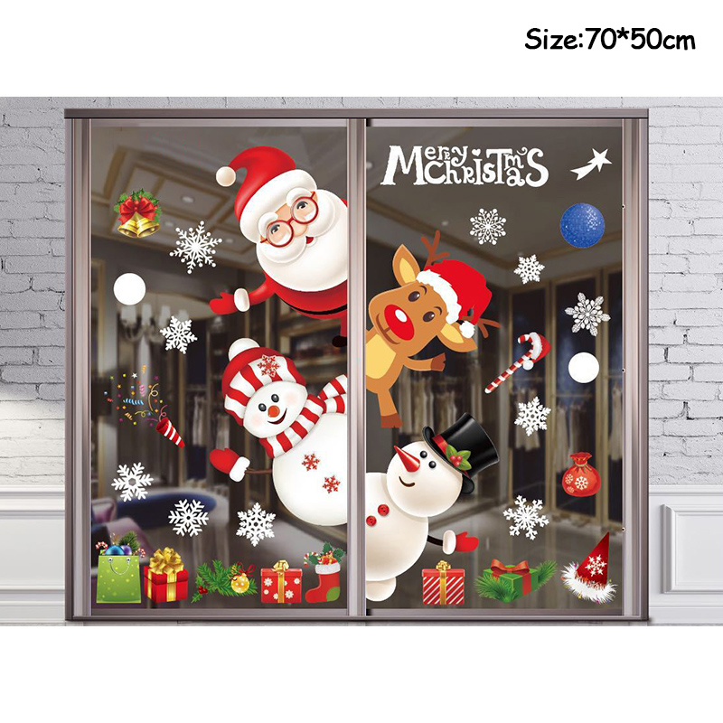 Pegatinas de decoración navide - Snowflake Window Decal reseña y precio