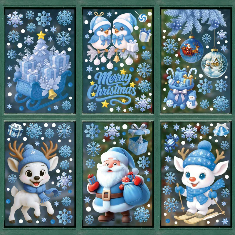 Adornos Navideños de PVC para  - Snowflake Window Decal reseña y precio