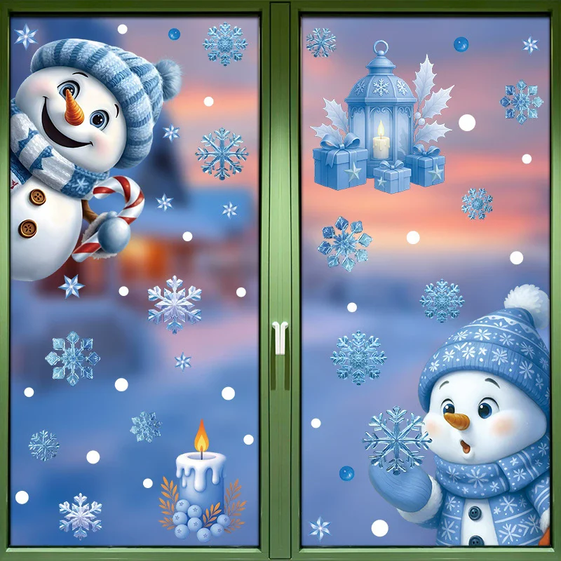 Adornos Navideños de PVC para  - Snowflake Window Decal reseña y precio