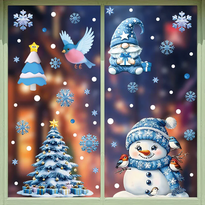Adornos Navideños de PVC para  - Snowflake Window Decal reseña y precio