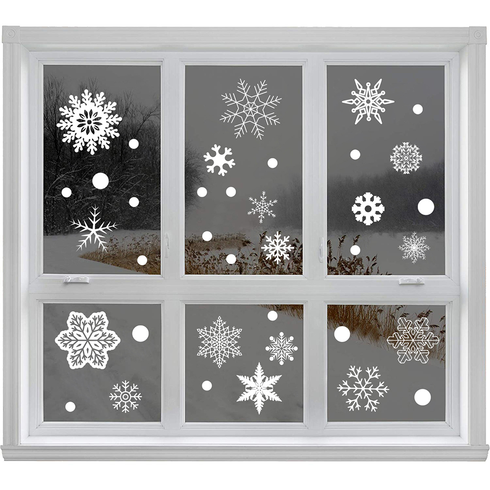 Calcomanías de copos de nieve  - Snowflake Window Decal reseña y precio