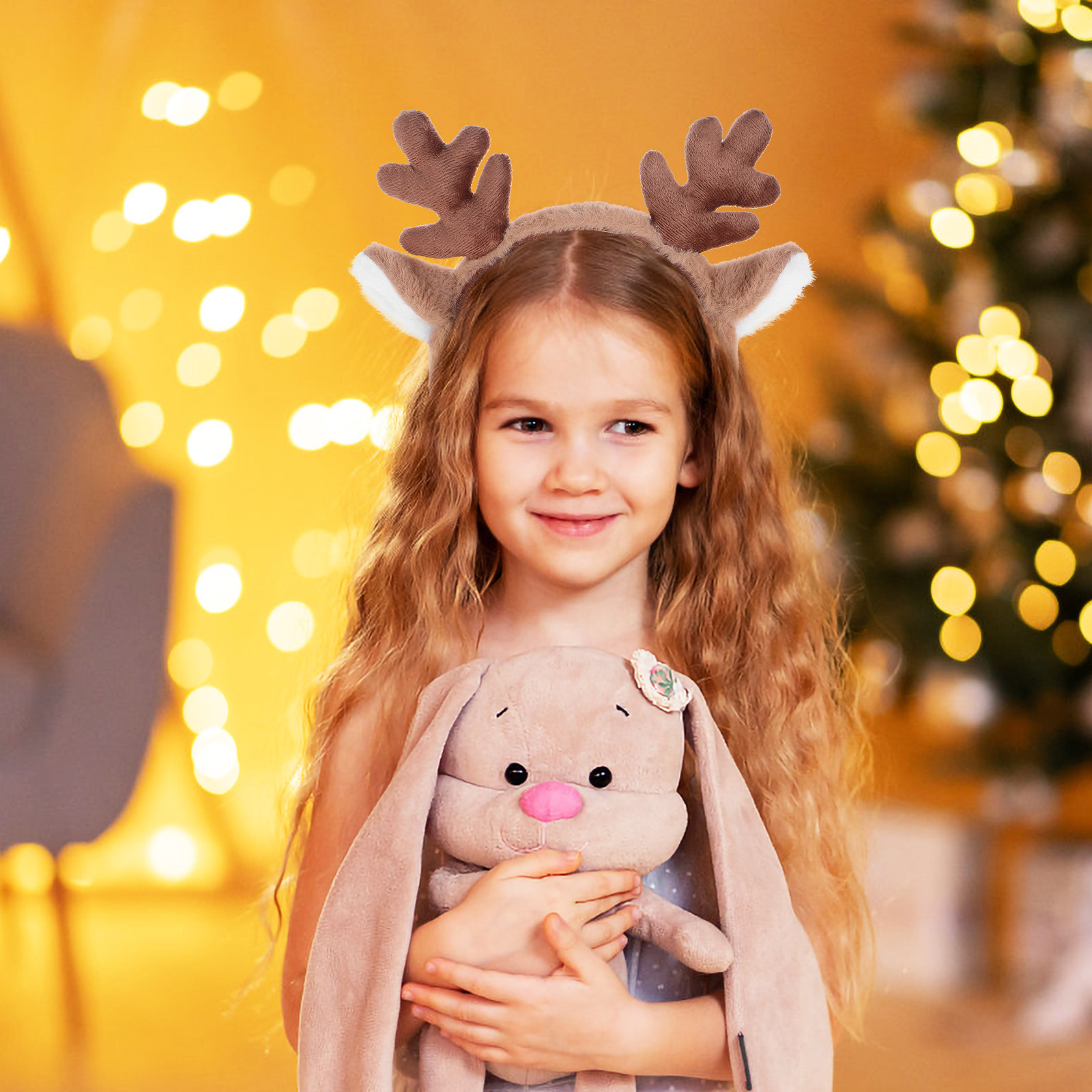 Diadema Navideña con Diseño de - Reindeer Antlers Headband reseña y precio