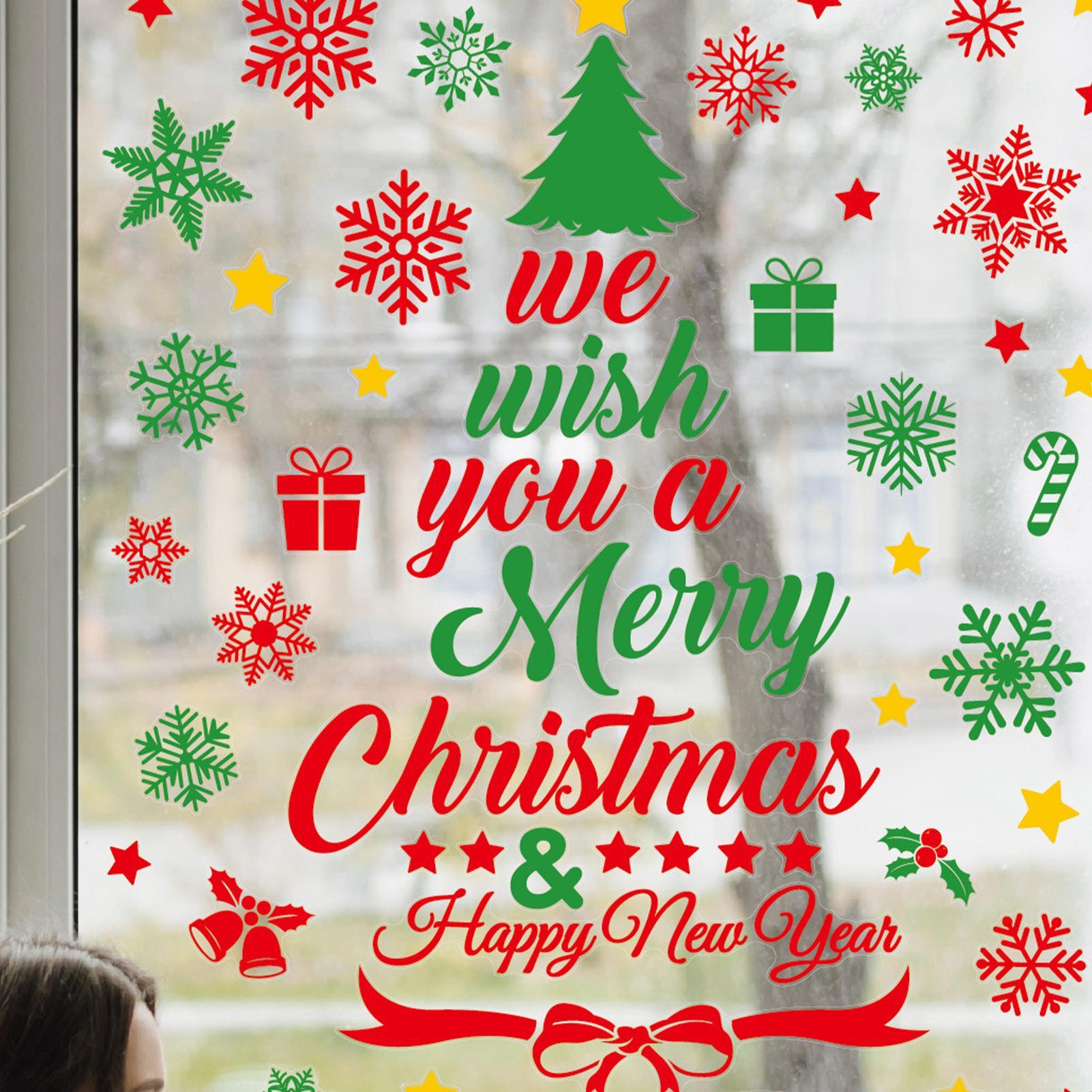 3 piezas de pegatinas navideña - Snowflake Window Decal reseña y precio
