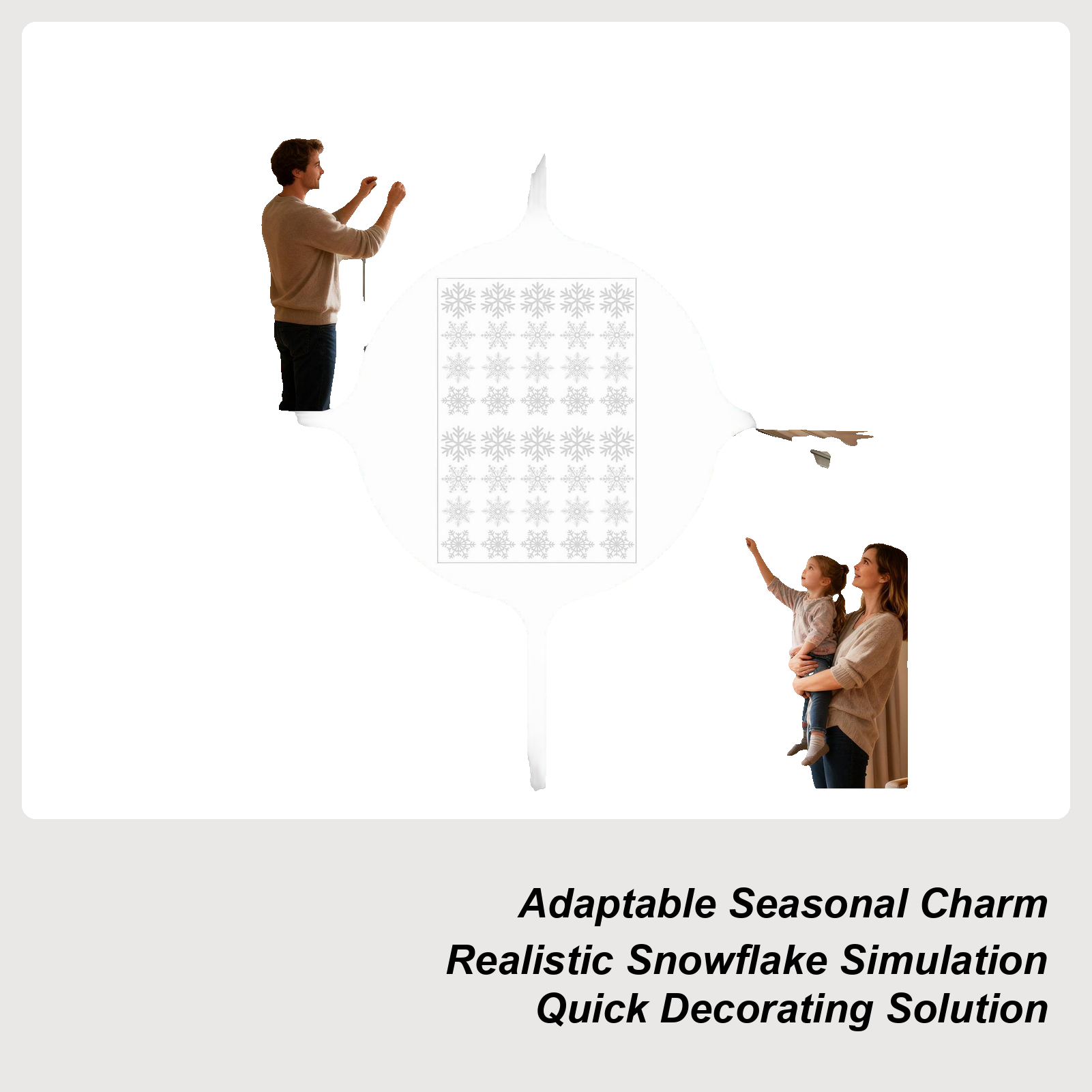 Copo de nieve para ventana, de - Snowflake Window Decal reseña y precio